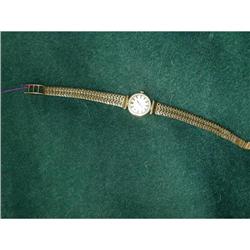 Lady's 18kt Automatic Omega and 18 kt band #1292596