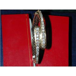 Diamond (2.2 carat weight) & Gold Bracelet #1292600