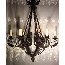 Wrought iron chandelier Louis XVI #1292614