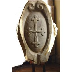 Carved STONE Architectural Ornament- MEDALLION #1292631