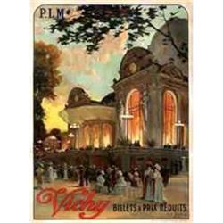 Original Vichy Poster by Tauzin. Rare, 1898 #1292639