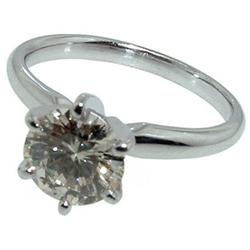 Solitaire 1.0 ct diamond engagement ring prong #1292653