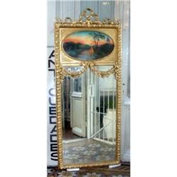 French gilt tall mirror  Trumeau  #1292697