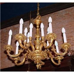 Bronze French  14 lights  chandelier #1292734