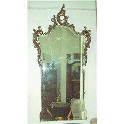 Louis XV beveled mirror  carved and gilt  #1292741
