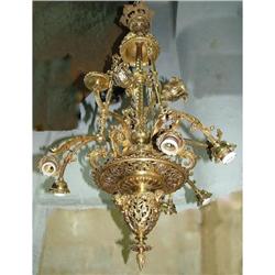 Empire French Bronze  9L Chandelier gas  #1292767