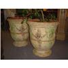Pair of Glazed Terra Cotta Provence Urns #1292779