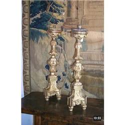 Wooden Dore Candlesticks #1292788