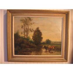 Antique Oil on Canvas of New Hampshire #1299850