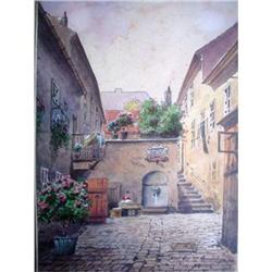 AMAZING Watercolor, "Interior City" #1299863