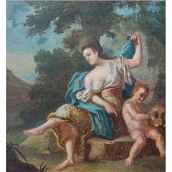 Woman, Child and Lion, 17 /18th Century Italian#1300079