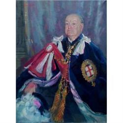 Portrait of Sir Winston Churchill (1874-1965) #1300101