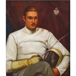 Portrait of a Gentleman in Fencing Uniform, #1300117