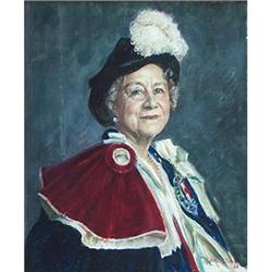 Portrait of The Queen Mother (1900-2002) by #1300162