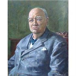 Portrait of Sir Winston Churchill (1874-1965) #1300185