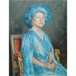 Portrait Queen Elizabeth the Queen Mother #1300189