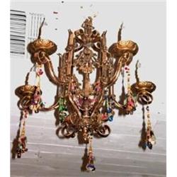 Chandelier Ornate Body, Glass Loops, Dangles #1300316