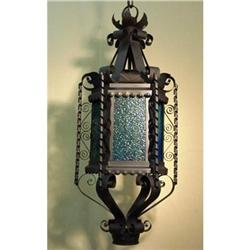 Blackened steel lantern #1300347