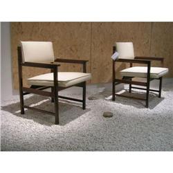 PAIR OF BRAZILIAN MODERNIST ROSEWOOD  ARMCHAIRS#1300456