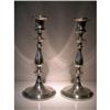 Image 1 : PAIR OF BRAZILIAN  STERLING SILVER CANDLESTIKS #1300465