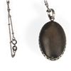 Image 3 : Diamond and blackened silver pendant with chain