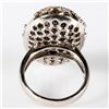 Image 3 : Diamond, black diamond and 18k white gold ring