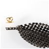 Image 4 : Diamond, blackened silver, 18k gold earrings