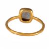 Image 3 : Colored diamond and 18k gold solitaire ring