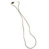 Image 1 : Faceted diamond bead and 18k gold necklace