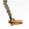 Image 4 : Faceted diamond bead and 18k gold necklace