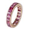 Image 1 : Ruby and 14k gold eternity band