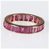 Image 2 : Ruby and 14k gold eternity band