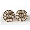 Image 2 : Diamond and vermeil silver cufflinks