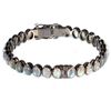 Image 1 : Labradorite and blackened silver bangle bracelet