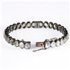 Image 2 : Labradorite and blackened silver bangle bracelet