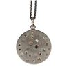 Image 1 : Diamond and blackened silver pendant with chain