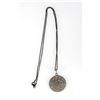 Image 2 : Diamond and blackened silver pendant with chain