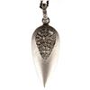 Image 1 : Diamond and blackened silver pendant with chain