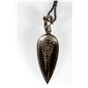 Image 3 : Diamond and blackened silver pendant with chain