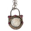 Image 1 : Diamond, ruby, blackened silver shaker pendant