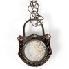 Image 3 : Diamond, ruby, blackened silver shaker pendant