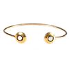 Image 1 : Diamond and vermeil silver cuff bangle bracelet