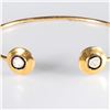 Image 2 : Diamond and vermeil silver cuff bangle bracelet