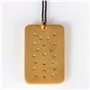 Image 3 : Diamond and vermeil silver dog tag pendant with chain