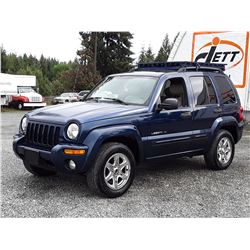 D2 --  2003 JEEP LIBERTY LTD  , Blue , 149,494 MILES