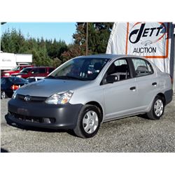 M1 --  2003 TOYOTA ECHO , Silver , 124144  KM's