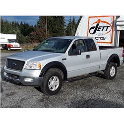 G6 --  2004 FORD F150 EXT CAB 4X4 , Silver , 219245  KM's