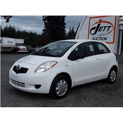C2 --  2007 TOYOTA YARIS , White , 184859  KM's