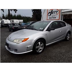 C3 --  2007 SATURN ION LEVEL 3 , Grey , 152707  KM's