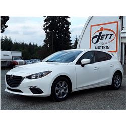 C6A --  2014 MAZDA 3 SPORT , White , 146457  KM's